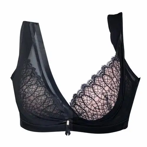 超薄文胸大胸显小调整型内衣女收副乳矫正美背胸罩聚拢性感夏