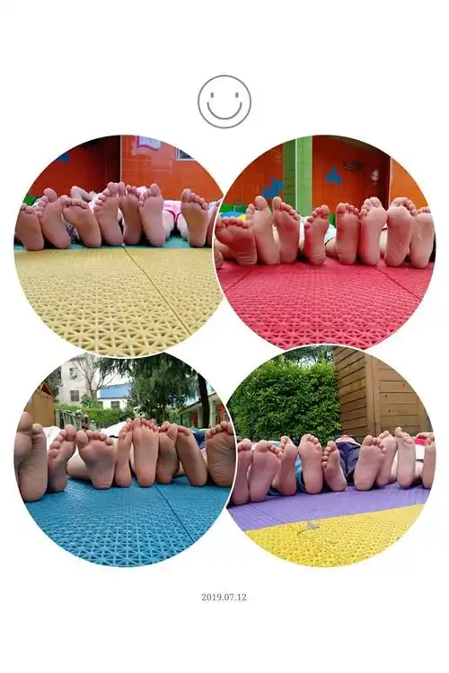 自然里.喻家坡幼儿园金穗班自然游戏活动《赤脚乐》