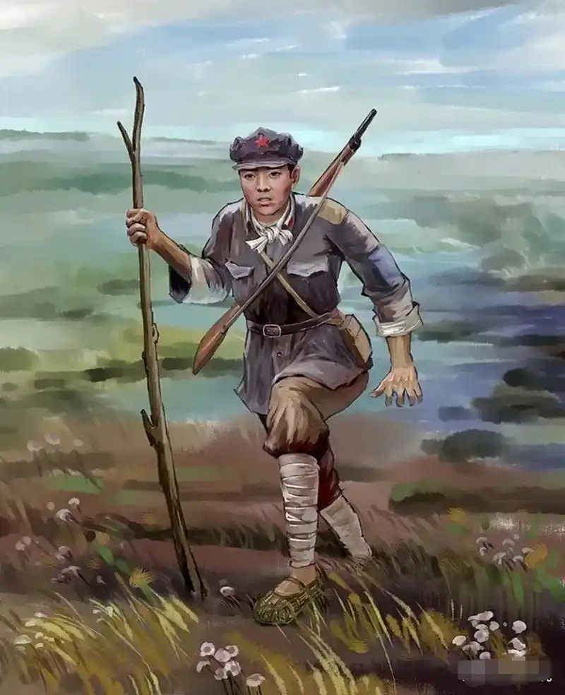 这个小战士名叫罗玉琪,参军后由于年龄小,被安排在红四方面军新