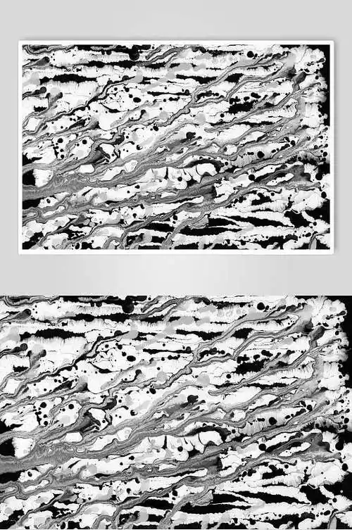 黑白纹路大理石油漆纹理图片