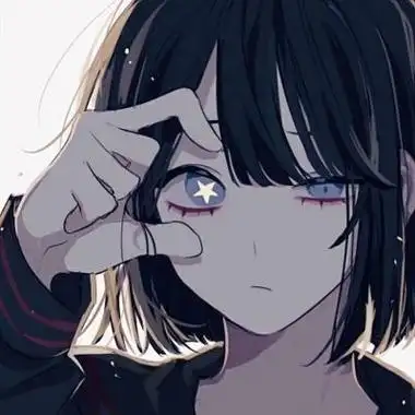 动漫女头高冷霸气黑衣冷艳女生动漫头像冷酷帅气