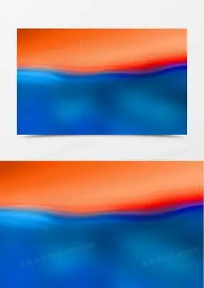 蓝色橙色对比素材