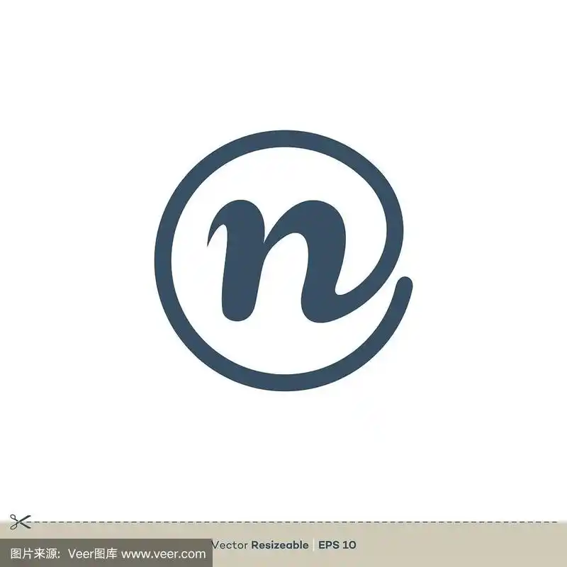 n字母矢量标志模板插图设计.向量eps 10.