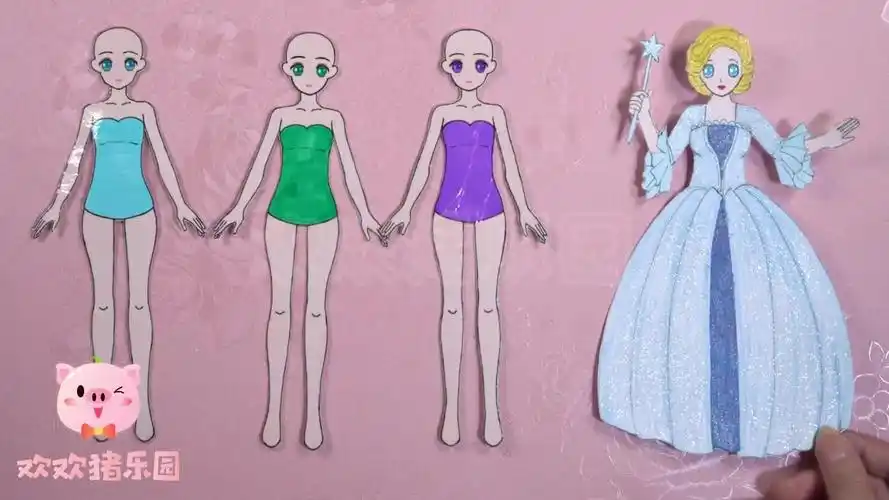 手工纸娃娃玩具:纸娃娃装扮成漂亮的迪士尼公主-母婴亲子视频-搜狐