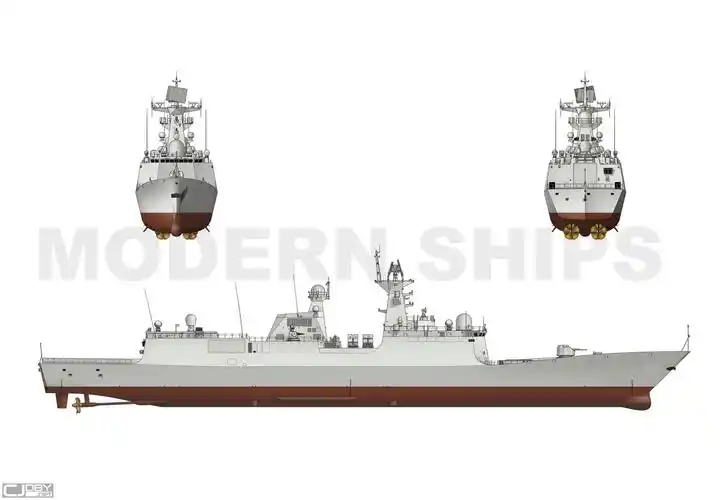 哪里可以找到054a型导弹护卫舰的图纸?最好是三视图