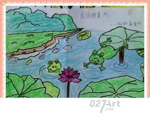 荷塘月色水彩画荷塘月色水彩画教程