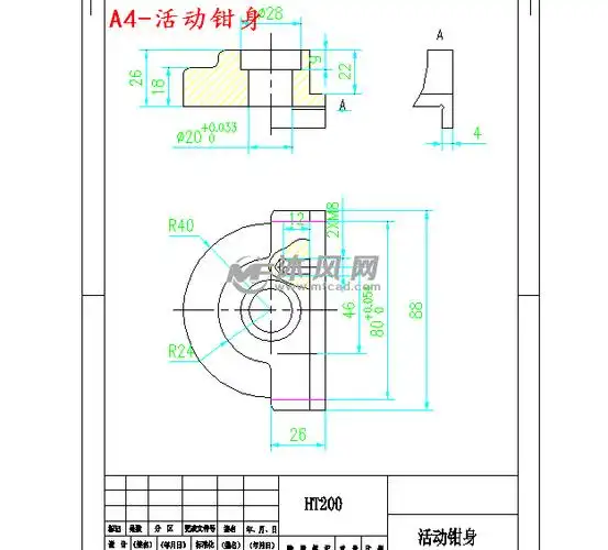 螺杆方块螺母固定钳身机用虎钳装配图雇佣ta 关注2020-04-21发布机用