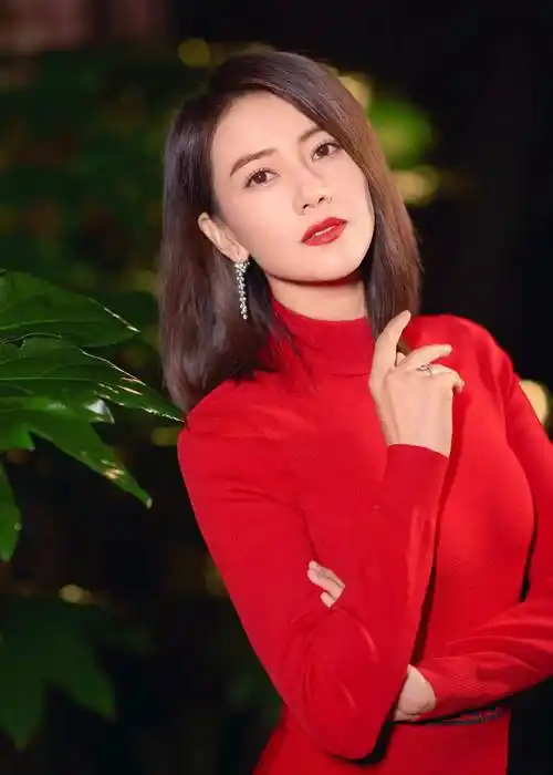 红裙女神高圆圆_笑容_人生_演艺事业