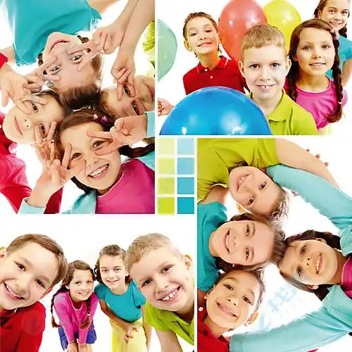 开心笑容小朋友背景高清图片下载