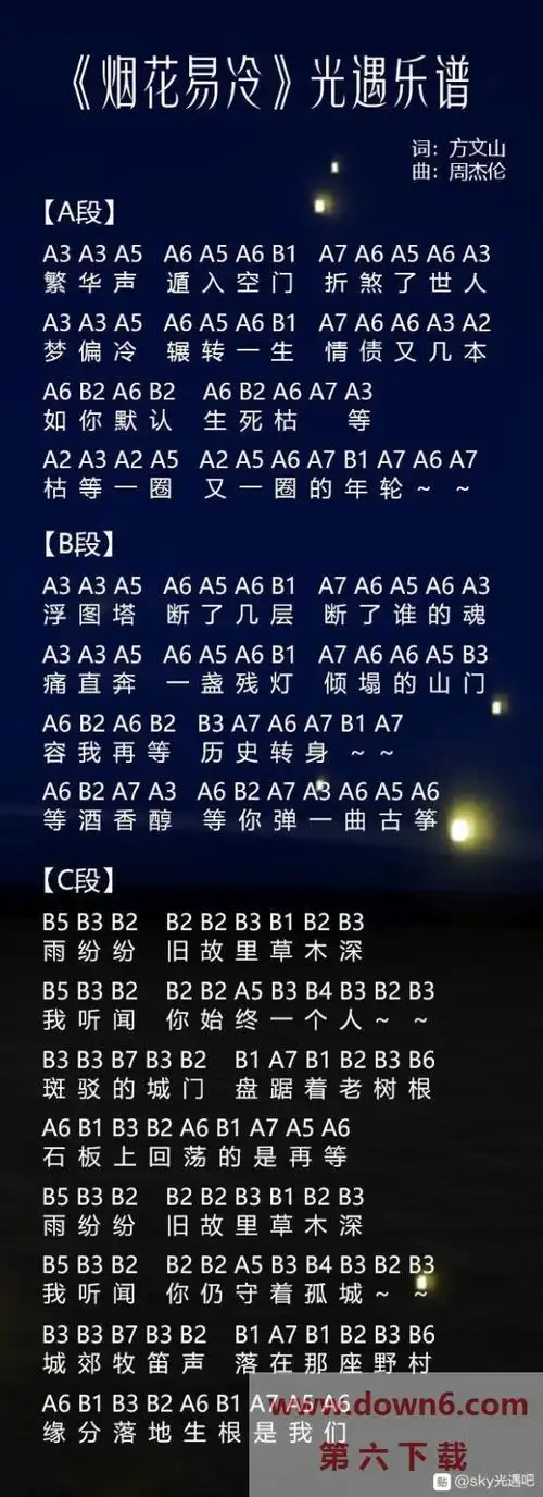 光遇手敲钟乐谱大全-手敲钟简谱乐谱汇总一览-第六下载网-第六下载