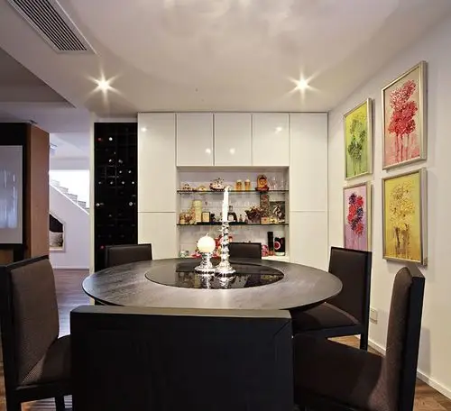 餐厅木工墙壁柜效果图大全