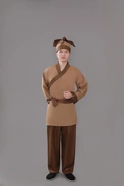 【特价捡漏】旗舰官方店古装汉服男女店小二酒店服务员衣服古代农民武