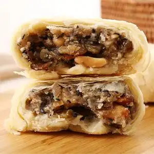 酥皮五仁月饼山东青州青府永盛特产清真老式酥皮五仁月饼传统糕点