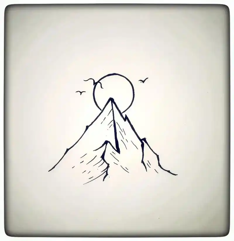 一天86400秒, 你又有几秒在想我!手残党简笔画教程:日落 - 抖音