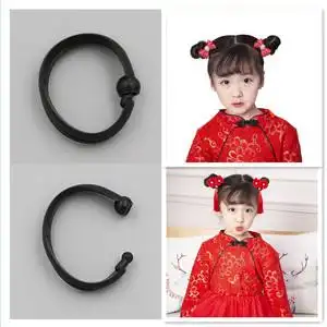 实用2个装小清新半丸子头盘发神器发饰可爱哪吒头盘发器头饰1人付款1