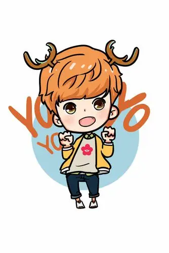 去年画的一套跑男q版