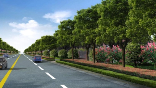 道路景观效果图
