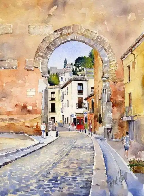 (来源:第二自然)建筑水彩画,是学艺术的同学们最常画的习作之一,正是