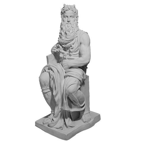 石膏快递包邮摩西全身雕塑大号美术素描教具石膏像