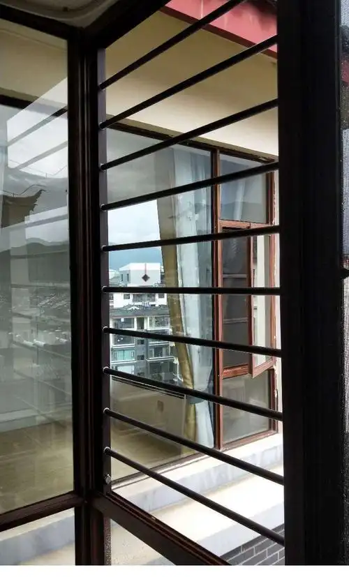 窗户防护网防盗窗防护栏高层平开窗落地飘窗免打孔自装安全防护栏