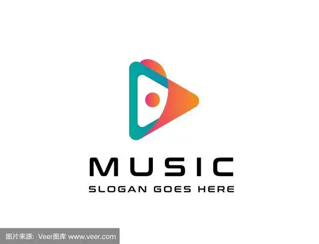 triangle play button icon design flat illustration vector