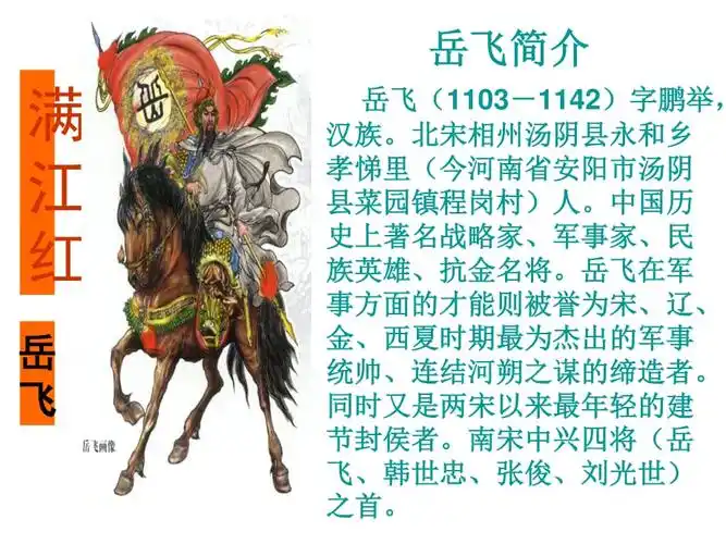 岳飞满江红课件精讲ppt