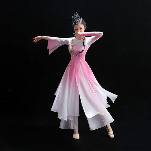 剧目服现代表演服套装古典舞演出服女飘逸扇子舞中国风舞蹈服新款