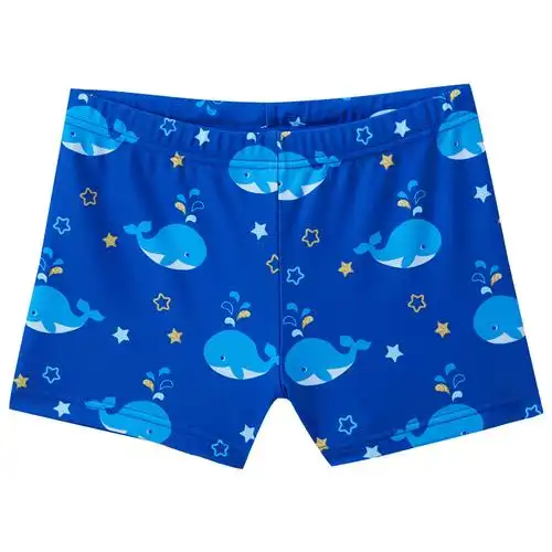 号手儿童平角泳裤男童泳衣中大童游泳裤宝宝可爱童趣3-12温泉泳装