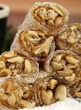 广东茂名特产椰蓉花生软糖网红猫屎糖正宗传统零食软仔糖卷糖