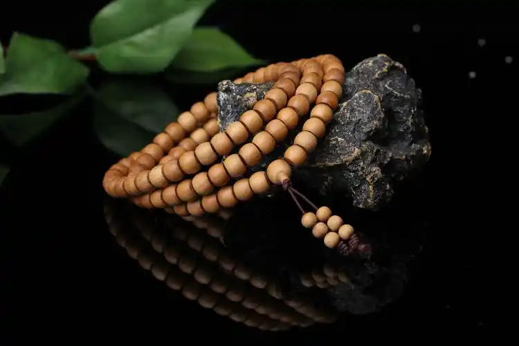 sns老山檀香手串老料红肉黑肉沉水男女款佛珠手链108颗桶珠h1