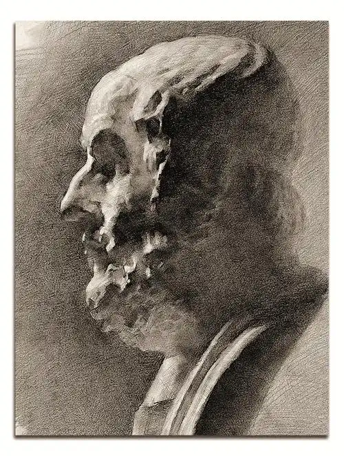 冉茂芹1名家经典素描素描头像静物石膏像作品集赏析美术绘画方法指导