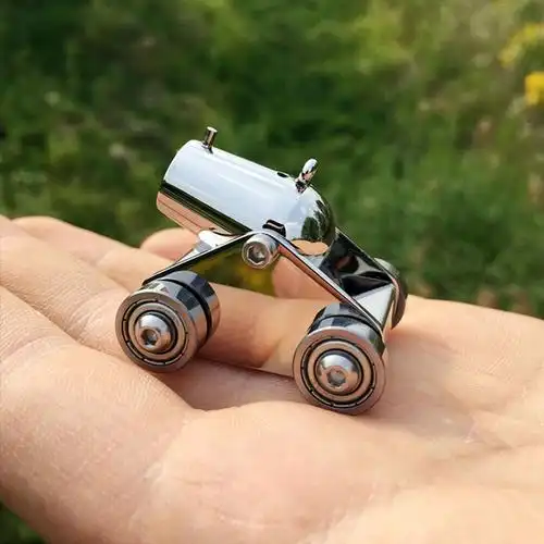 迷铭乐 迷你小火炮金属不锈钢迷你小火钢炮仿真迫击模型摆件玩具