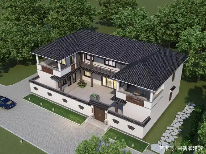 2021最火中式三合院100年不过时的自建别墅