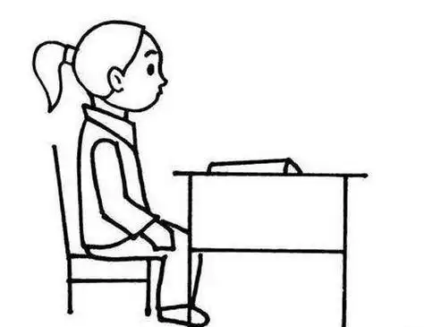 简笔画可爱人物大图小学生画画适合小学生的各种简笔画学生不认真上课