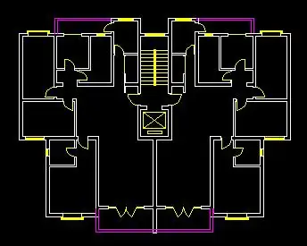 一梯两户住宅户型平面图带电梯