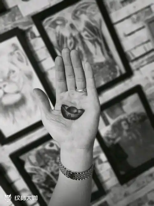 金元宝_纹身图案手稿图片_宝鸡柒号的纹身作品集