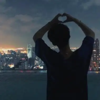 唯美影子情侣头像