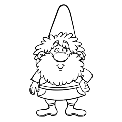 快乐的小矮人简笔画图片