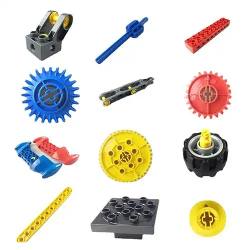 大颗粒积木科技散配件 百变工程齿轮机械兼容乐高9656/45002/9090