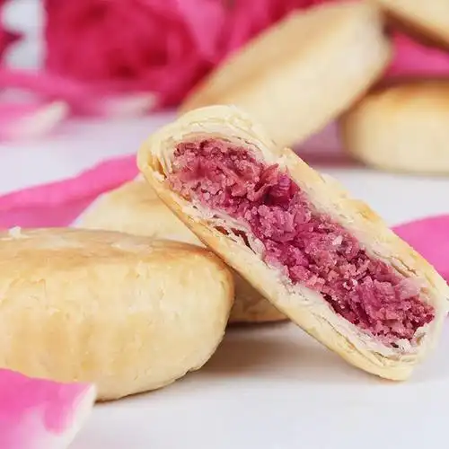 云南特产鲜花饼玫瑰花饼丽江伴手礼大理零食小吃丫眯乐400g10枚装