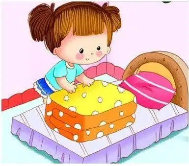 小女孩叠被子怎么画简笔画超简单