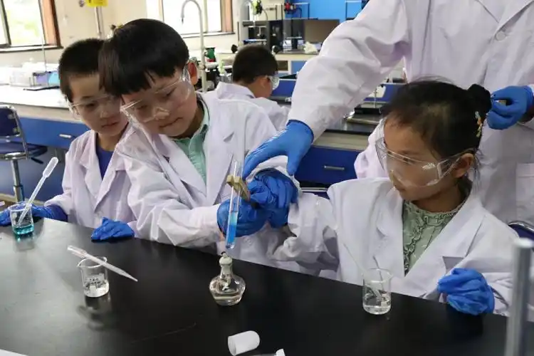 西北大学化学实验室 嘉博青少年体育俱乐部 定制实验开始啦