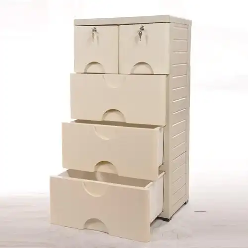 阿依妈妈 收纳柜 收纳箱 塑料储物箱6104 抽屉式储物柜