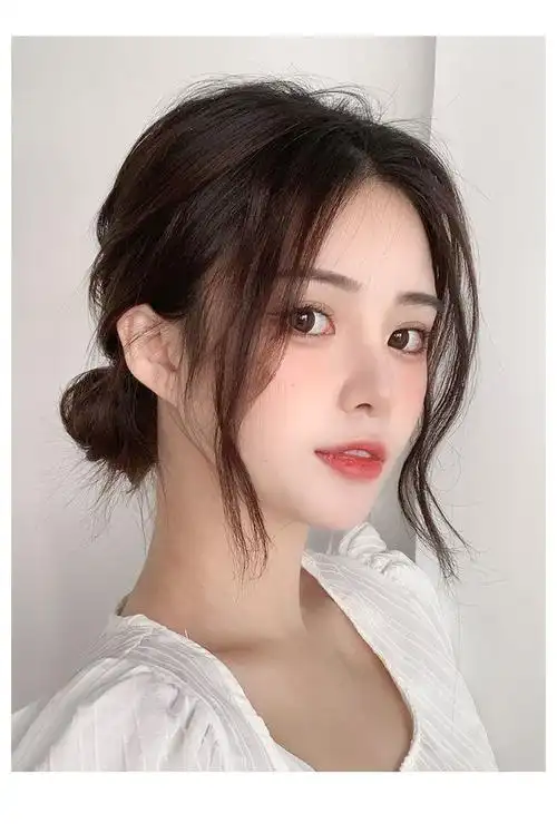 唐妮 龙须刘海女八字真发中分假刘海自然网红八字空气刘海贴假发片 棕