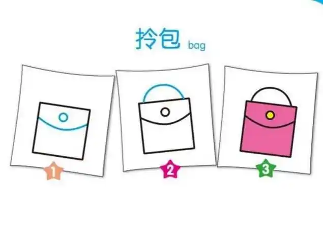 正方形生活用品简笔画