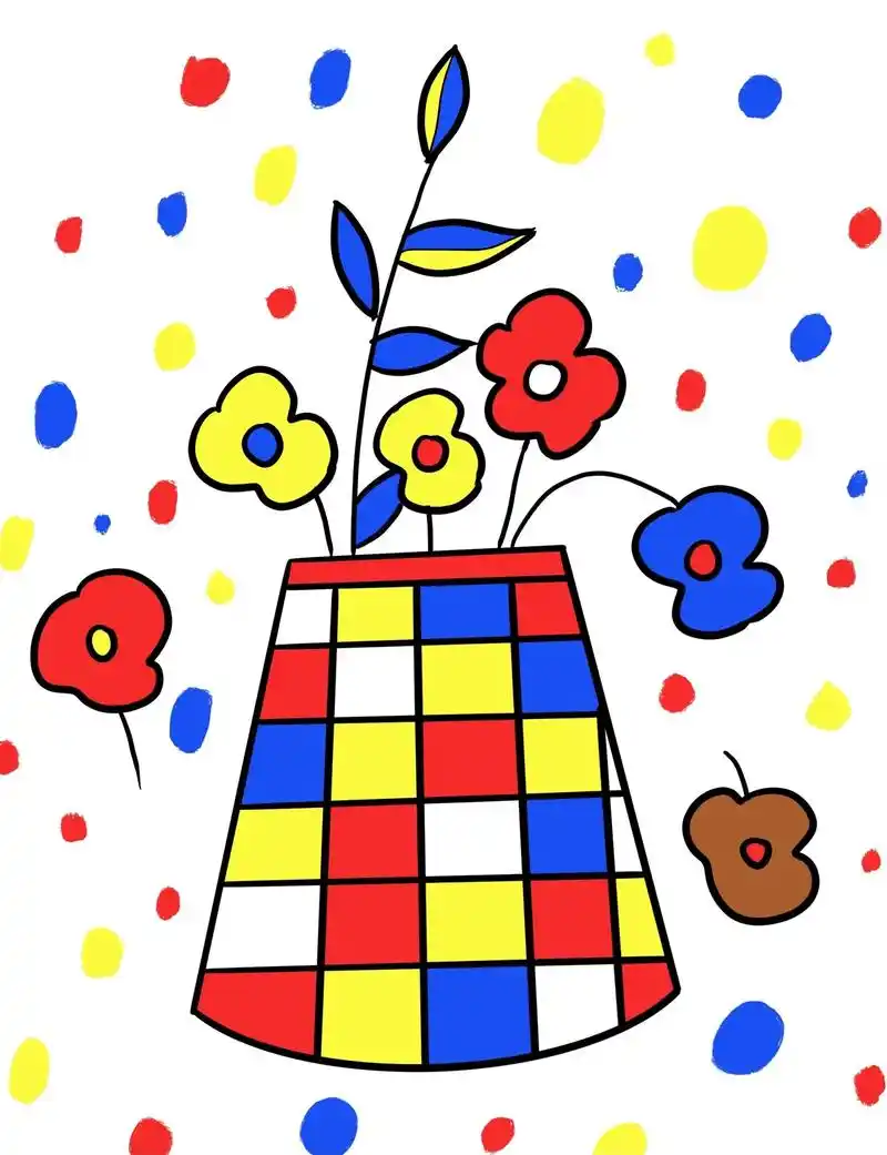 格子画新玩法.#幼儿园自制教学玩具 #美工区 #创意美术 - 抖音