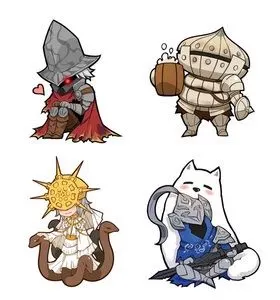 【寄售】黑暗之魂q版同人周边亚尔特留斯洋葱骑士钥匙扣立牌