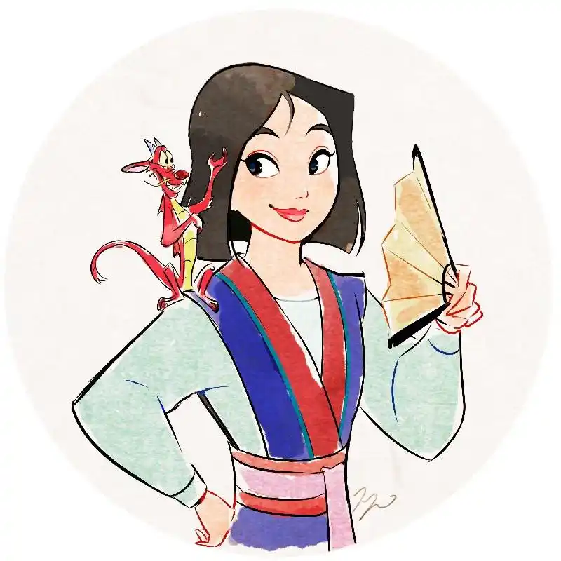 迪士尼公主花木兰