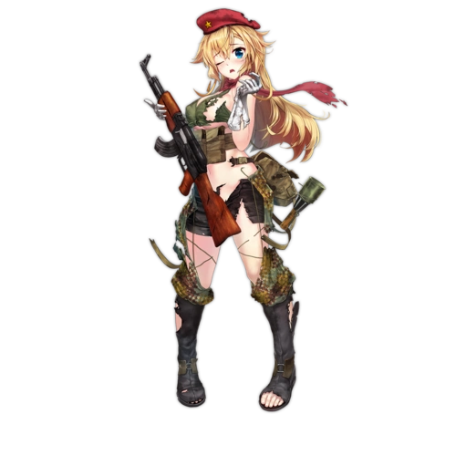 少女前线官方人物立绘图片之突击步枪类三星含大破图鉴