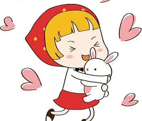 可爱卡通拥抱
